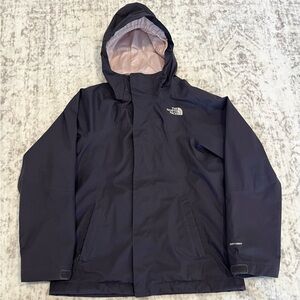 North Face Girls Medium 10/12 Shell Only VGUC Purple & Pink